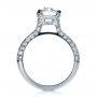 18k White Gold 18k White Gold Custom Diamond Engagement Ring - Front View -  1164 - Thumbnail