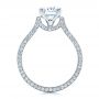 18k White Gold Custom Diamond Engagement Ring - Front View -  1259 - Thumbnail