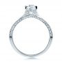 14k White Gold 14k White Gold Custom Diamond Engagement Ring - Front View -  1268 - Thumbnail