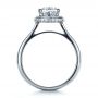 14k White Gold 14k White Gold Custom Diamond Engagement Ring - Front View -  1408 - Thumbnail