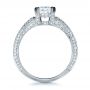 18k White Gold Custom Diamond Engagement Ring - Front View -  1410 - Thumbnail