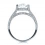 14k White Gold 14k White Gold Custom Diamond Engagement Ring - Front View -  1443 - Thumbnail