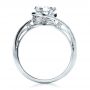 18k White Gold 18k White Gold Custom Diamond Engagement Ring - Front View -  1449 - Thumbnail