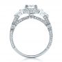 14k White Gold 14k White Gold Custom Diamond Engagement Ring - Front View -  1451 - Thumbnail