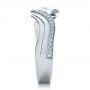  Platinum Custom Diamond Engagement Ring - Side View -  100069 - Thumbnail