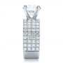  Platinum Custom Diamond Engagement Ring - Side View -  100102 - Thumbnail
