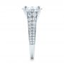  Platinum Custom Diamond Engagement Ring - Side View -  100872 - Thumbnail