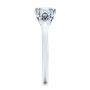 14k White Gold Custom Diamond Engagement Ring - Side View -  102024 - Thumbnail