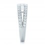  Platinum Custom Diamond Engagement Ring - Side View -  102307 - Thumbnail