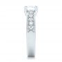  Platinum Custom Diamond Engagement Ring - Side View -  102345 - Thumbnail