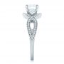  Platinum Custom Diamond Engagement Ring - Side View -  102354 - Thumbnail