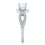  Platinum Custom Diamond Engagement Ring - Side View -  102354 - Thumbnail
