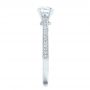  Platinum Custom Diamond Engagement Ring - Side View -  102363 - Thumbnail