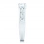  Platinum Custom Diamond Engagement Ring - Side View -  102470 - Thumbnail