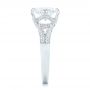  Platinum Custom Diamond Engagement Ring - Side View -  102601 - Thumbnail
