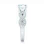 14k White Gold 14k White Gold Custom Diamond Engagement Ring - Side View -  102905 - Thumbnail