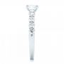  Platinum Custom Diamond Engagement Ring - Side View -  102955 - Thumbnail