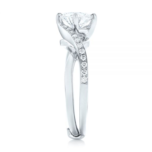  Platinum Platinum Custom Diamond Engagement Ring - Side View -  102969
