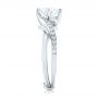 14k White Gold 14k White Gold Custom Diamond Engagement Ring - Side View -  102969 - Thumbnail