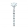  Platinum Custom Diamond Engagement Ring - Side View -  102995 - Thumbnail
