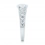 18k White Gold Custom Diamond Engagement Ring - Side View -  103165 - Thumbnail