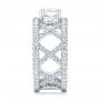 18k White Gold Custom Diamond Engagement Ring - Side View -  103215 - Thumbnail