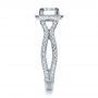  Platinum Custom Diamond Engagement Ring - Side View -  1407 - Thumbnail