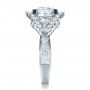 18k White Gold 18k White Gold Custom Diamond Engagement Ring - Side View -  1414 - Thumbnail