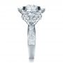 18k White Gold 18k White Gold Custom Diamond Engagement Ring - Side View -  1414 - Thumbnail