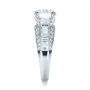 18k White Gold 18k White Gold Custom Diamond Engagement Ring - Side View -  1434 - Thumbnail