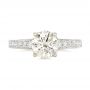  Platinum Platinum Custom Diamond Engagement Ring - Top View -  102462 - Thumbnail