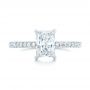  Platinum Platinum Custom Diamond Engagement Ring - Top View -  102856 - Thumbnail