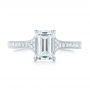 18k White Gold 18k White Gold Custom Diamond Engagement Ring - Top View -  102904 - Thumbnail