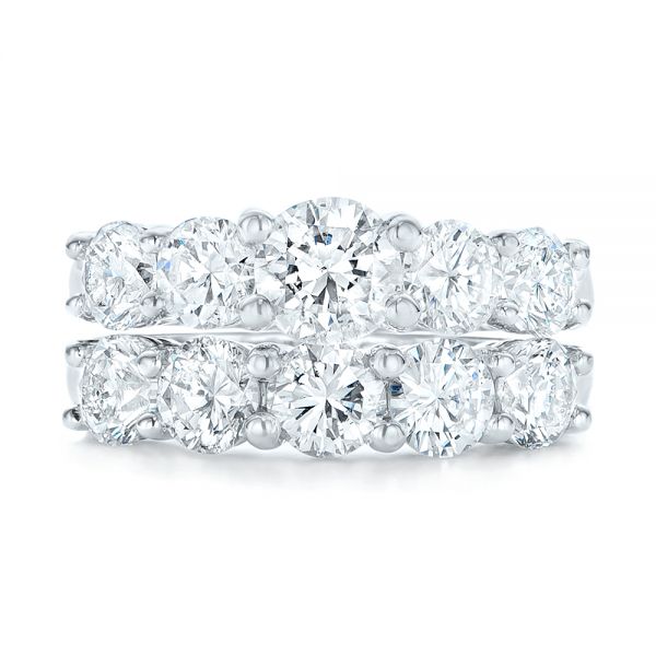  Platinum Platinum Custom Diamond Engagement Ring - Top View -  102941