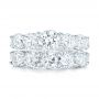 14k White Gold Custom Diamond Engagement Ring - Top View -  102941 - Thumbnail