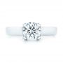 18k White Gold 18k White Gold Custom Diamond Engagement Ring - Top View -  102996 - Thumbnail