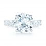 18k White Gold 18k White Gold Custom Diamond Engagement Ring - Top View -  103336 - Thumbnail