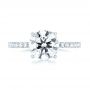  Platinum Custom Diamond Engagement Ring - Top View -  103369 - Thumbnail