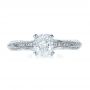 Platinum Custom Diamond Engagement Ring - Top View -  1268 - Thumbnail