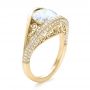 18k Yellow Gold 18k Yellow Gold Custom Diamond Engagement Ring - Three-Quarter View -  100551 - Thumbnail