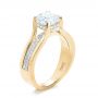 18k Yellow Gold 18k Yellow Gold Custom Diamond Engagement Ring - Three-Quarter View -  100610 - Thumbnail