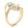 14k Yellow Gold 14k Yellow Gold Custom Diamond Engagement Ring - Three-Quarter View -  100782 - Thumbnail