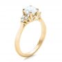 18k Yellow Gold 18k Yellow Gold Custom Diamond Engagement Ring - Three-Quarter View -  100810 - Thumbnail