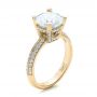 18k Yellow Gold 18k Yellow Gold Custom Diamond Engagement Ring - Three-Quarter View -  100839 - Thumbnail