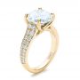 18k Yellow Gold 18k Yellow Gold Custom Diamond Engagement Ring - Three-Quarter View -  100872 - Thumbnail