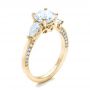 18k Yellow Gold 18k Yellow Gold Custom Diamond Engagement Ring - Three-Quarter View -  101230 - Thumbnail