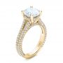 18k Yellow Gold 18k Yellow Gold Custom Diamond Engagement Ring - Three-Quarter View -  101994 - Thumbnail