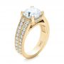 18k Yellow Gold Custom Diamond Engagement Ring