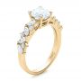 18k Yellow Gold 18k Yellow Gold Custom Diamond Engagement Ring - Three-Quarter View -  102092 - Thumbnail