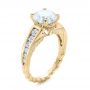14k Yellow Gold 14k Yellow Gold Custom Diamond Engagement Ring - Three-Quarter View -  102218 - Thumbnail